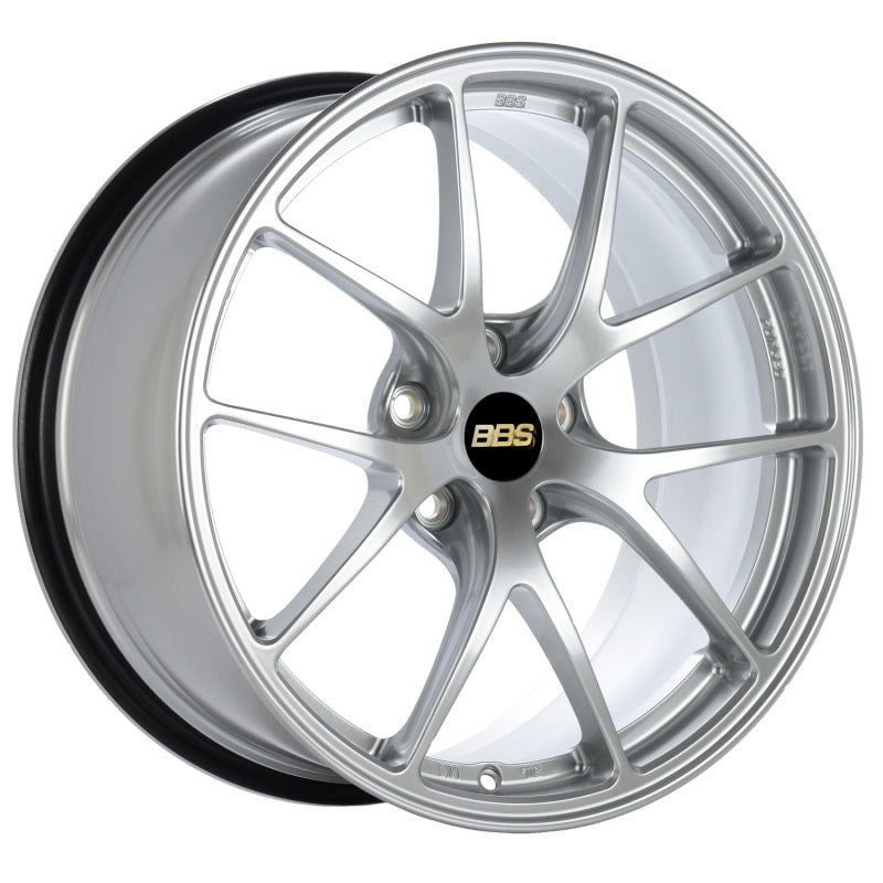 BBS RI-A 18x8.5 5x114.3 ET35 Diamond Silver Wheel -82mm PFS/Clip Required RIA017DS