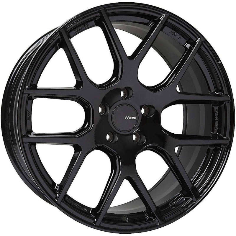 Enkei XM-6 17x7.5 5x100 45mm Offset 72.6mm Bore Gloss Black Wheel 531-775-8045BK