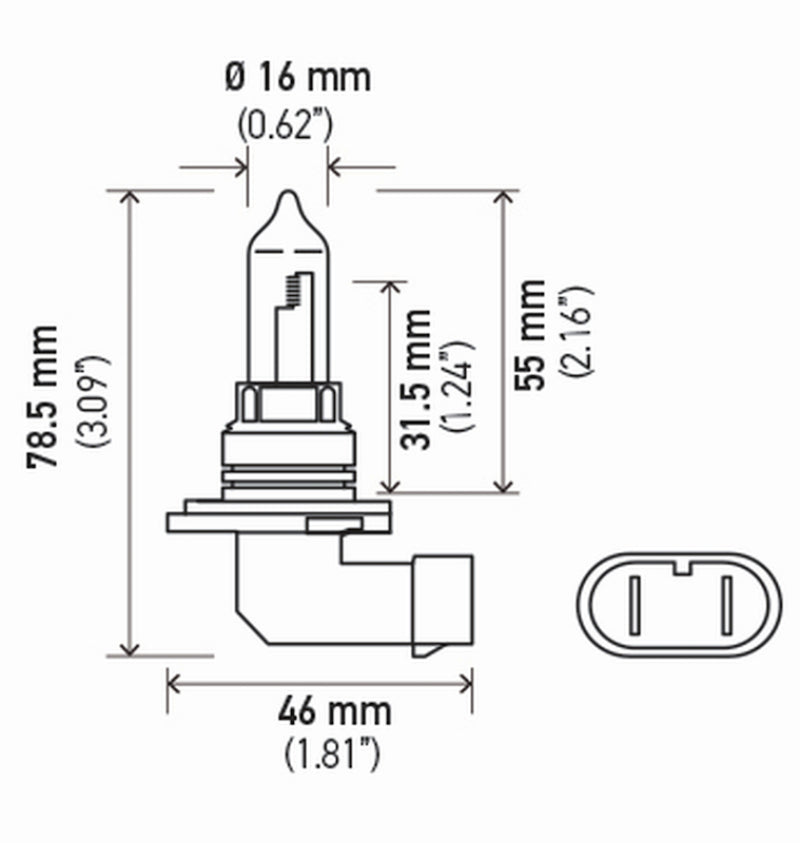 Hella Standard Series Light Bulbs 9005SB