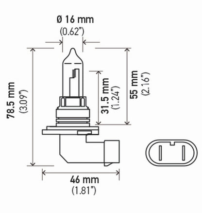 Hella Standard Series Light Bulbs 9005SB