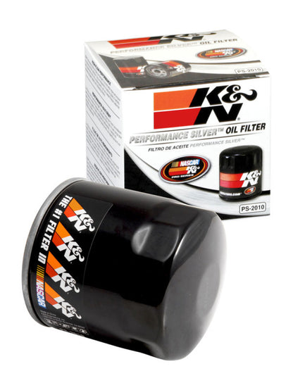 K&N Oil Filter for Ford/Lincoln/Mercury/Mazda/Chrysler/Dodge/Jeep/Cadillac/Ram 3.656in OD x 4in H PS-2010