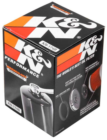 K&N Oil Filter 08-17 Harley Davidson VRSCDX Night Rod Special 76 CI 3in OD x 3.844in Height KN-174B