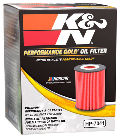 K&N Performance Oil Filter - 14-18 Fiat 500L 1.4L L4 Gas HP-7041