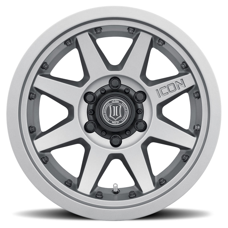 ICON Rebound Pro 17x8.5 6x5.5 25mm Offset 5.75in BS 95.1mm Bore Titanium Wheel 21817859057TT