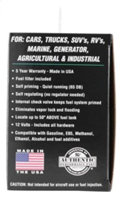 K&N Performance Electric Fuel Pump 9-11.5 PSI Diesel 81-0403