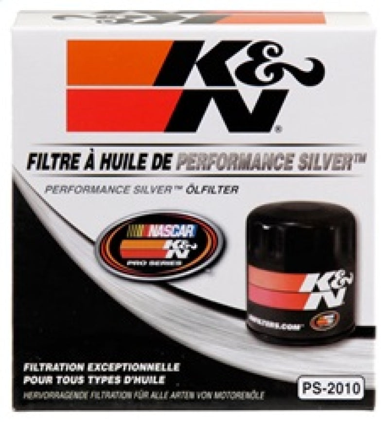 K&N Oil Filter for Ford/Lincoln/Mercury/Mazda/Chrysler/Dodge/Jeep/Cadillac/Ram 3.656in OD x 4in H PS-2010