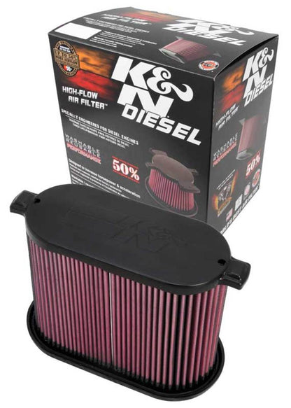 K&N 08-10 Ford F250 Super Duty 6.4L Drop In Air Filter E-0785