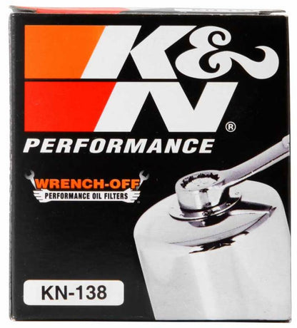 K&N Suzuki / Arctic Cat / Cagiva / Kawasaki / Kymco / Aprilia 2.813in OD x 3.221in H Oil Filter KN-138C