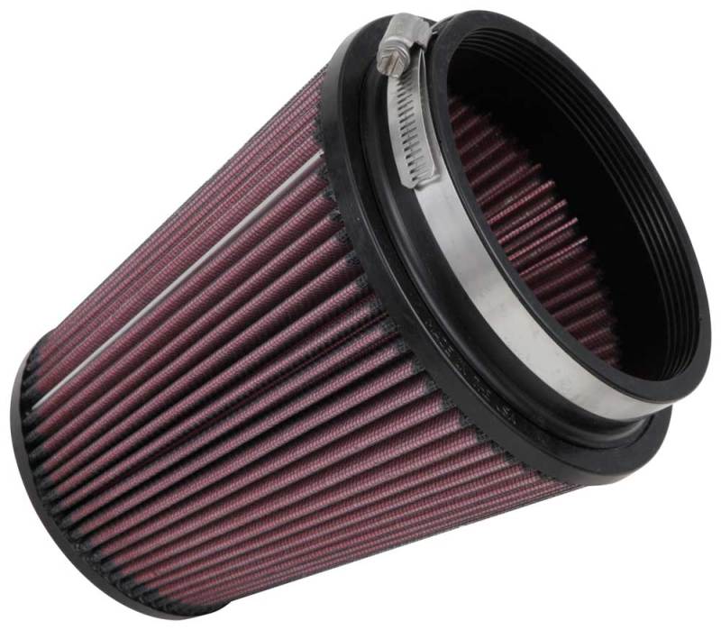 K&N Filter Universal Rubber Filter 5 inch Flange 6 1/2 inch Base 4 3/8 inch Top 7 inch Height RU-2800