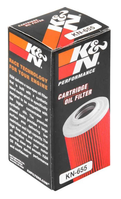 K&N 1.625in OD x 2.719in H Oil Filter KN-655