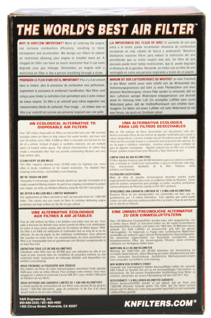 K&N 2014 Can-Am Spyder RT 1330cc DryFlow Air Filter CM-1314