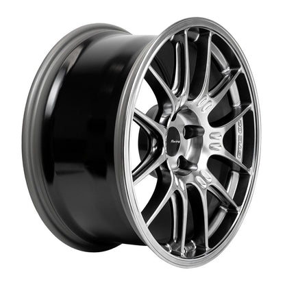 Enkei GTC02 18x9 5x112 25mm Offset 66.5mm Bore Hyper Silver Wheel 534-890-4425HS