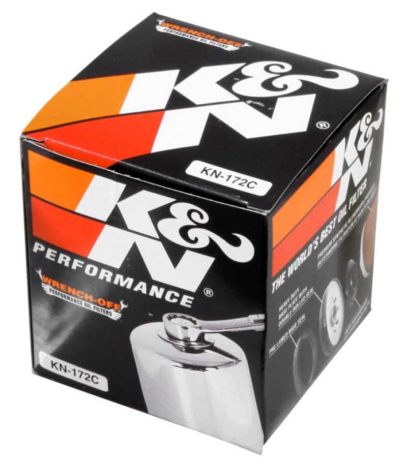 K&N Oil Filter Powersports Canister Chrome KN-172C