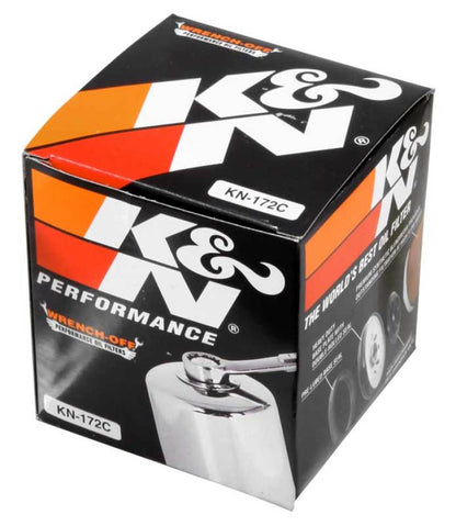 K&N Oil Filter Powersports Canister Chrome KN-172C