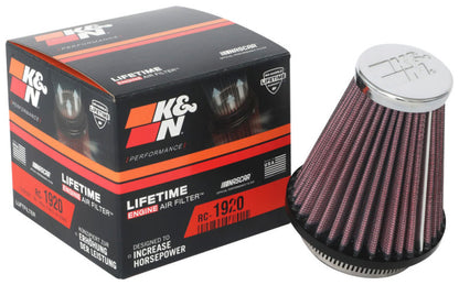 K&N Universal Clamp-On Air Filter 2-1/8in Flange 3-1/2in Base 2in Top 4in Height RC-1920