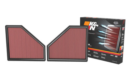 K&N 20-22 BMW M3 L6 3.0L F/I Replacement Air Filter 33-3171