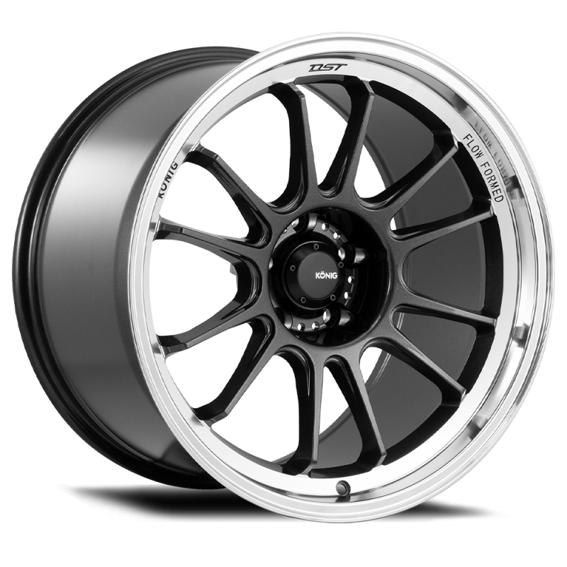 Konig Hypergram 18x8.5 5x108 ET43 Metallic Carbon w/ Machined Lip HG88508436