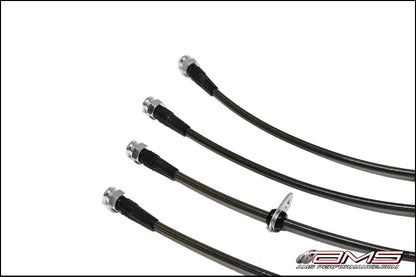 AMS Performance 08-15 Mitsubishi EVO X Stainless Steel Brake Lines (4 Lines) AMS.04.01.0004-1