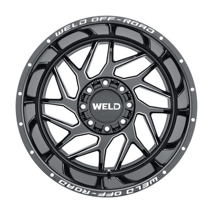 Weld Off-Road W117 20X9 Fulcrum 6X135 6X139.7 ET00 BS5.00 Gloss Black MIL 106.1 W11709098500