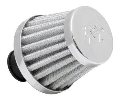 K&N 2in Base OD x .375in Flange ID x 1.75in H Rubber Base Crankcase Vent Filter - White 62-1600WT