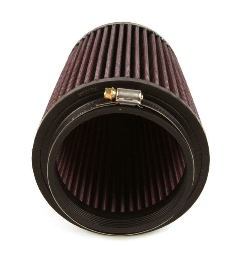 K&N Filter Universal Rubber Filter 4 inch Flange 5 3/8 inch Base 4 3/8 inch Top 7 inch Height RU-2590