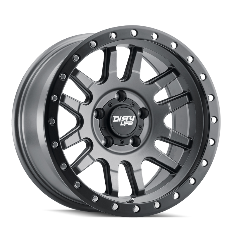 Dirty Life Wheels 9309 Canyon Pro Street Series Satin Graphite Wheels 9309-7973MGT38