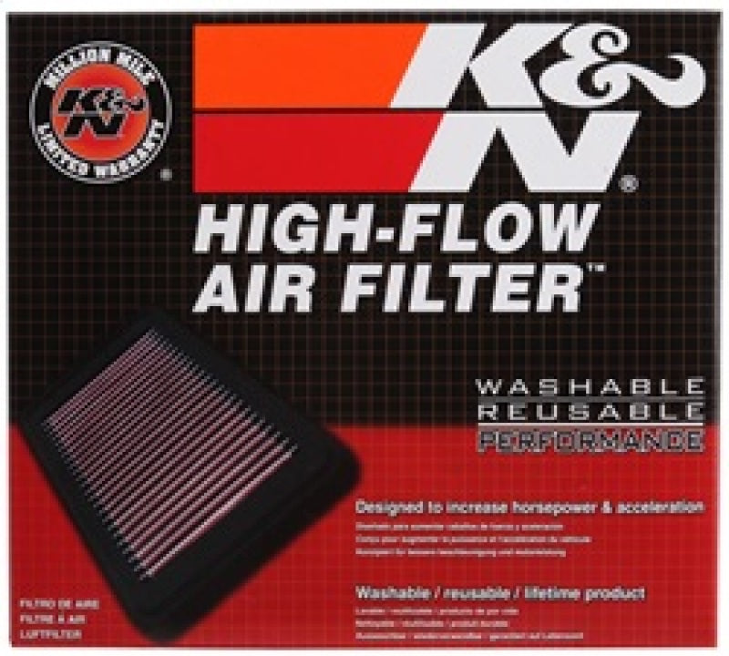 K&N 2018 Jeep Grand Cherokee V8-6.2L F/I Replacement Drop In Air Filter 33-5077