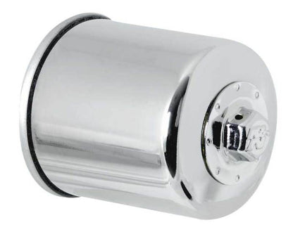 K&N Honda / Kawasaki / Yamaha / Polaris / Victory 2.688in OD x 3.344in H Oil Filter - Chrome KN-303C