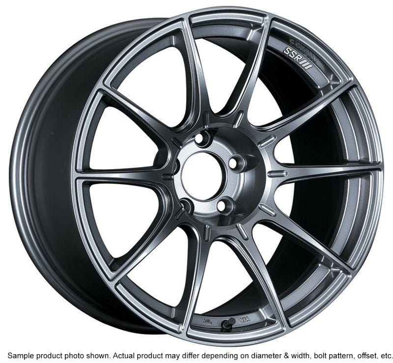 SSR GTX01 18x10.5 5x114.3 22mm Offset Dark Silver Wheel G35 / 350z / 370z XA18105+2205GDK