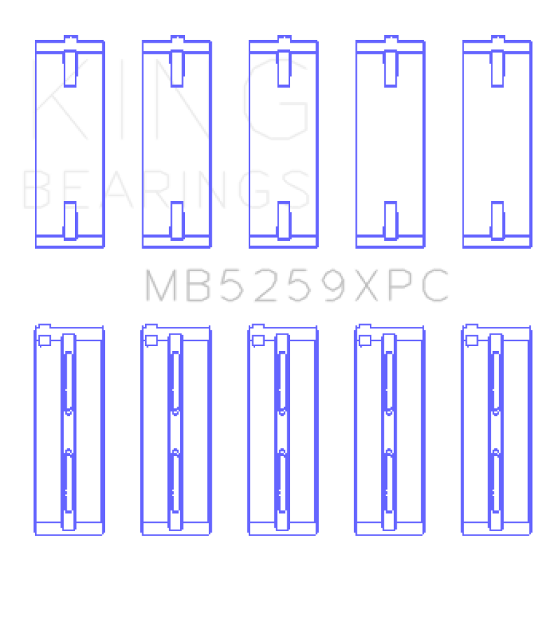 King XP-Series Coated Main Bearings MB5259XPC026