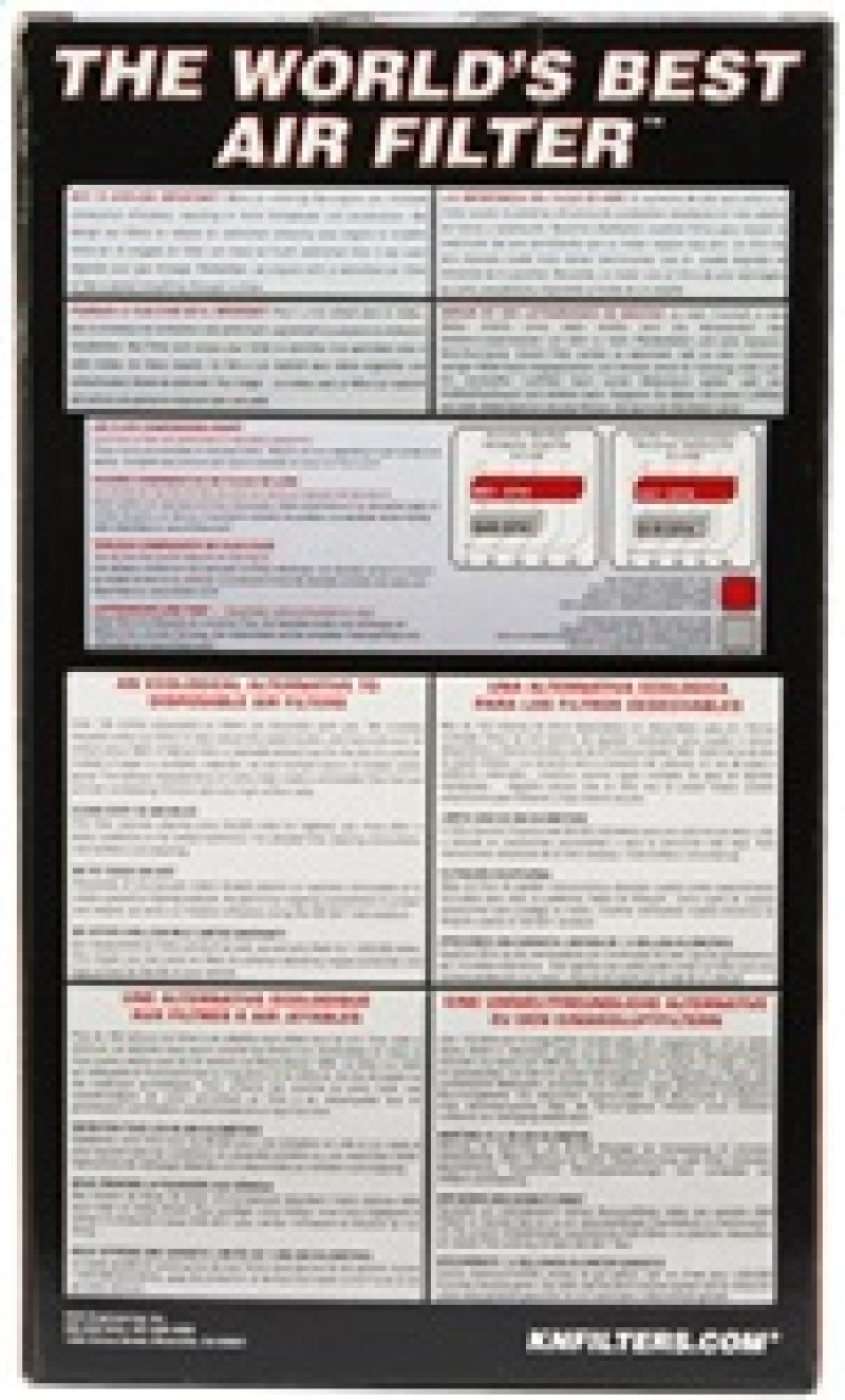 K&N Universal Tapered Filter 3in Flange ID x 6in Base OD x 4in Top OD x 6.75in Height RU-4700