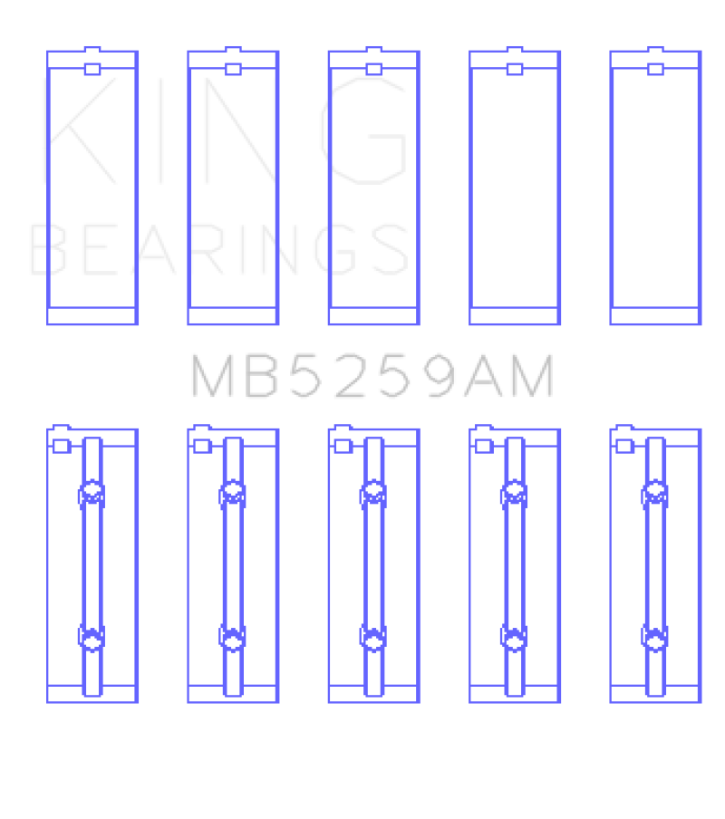 King AM-Series Main Bearings MB5259AM05