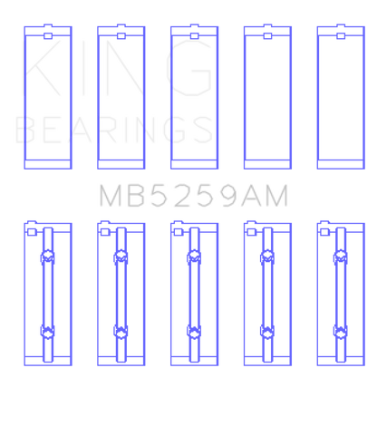 King AM-Series Main Bearings MB5259AM05