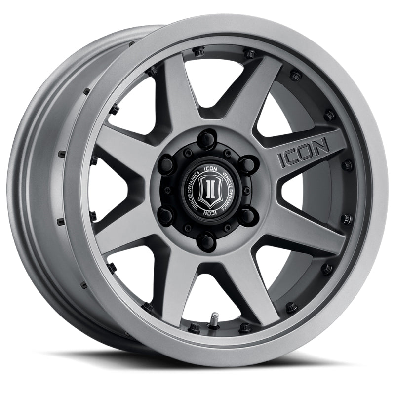 ICON Rebound Pro 17x8.5 6x5.5 25mm Offset 5.75in BS 95.1mm Bore Titanium Wheel 21817859057TT
