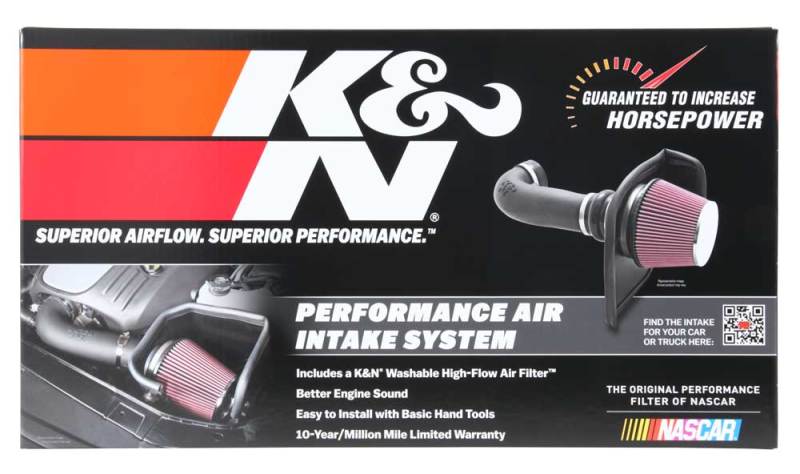 K&N 19-20 Jeep Cherokee L4-2.4L Performance Air Intake Kit 77-1577KS