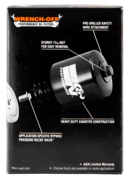 K&N Polaris 2.688in OD x 3.813in H Oil Filter KN-196