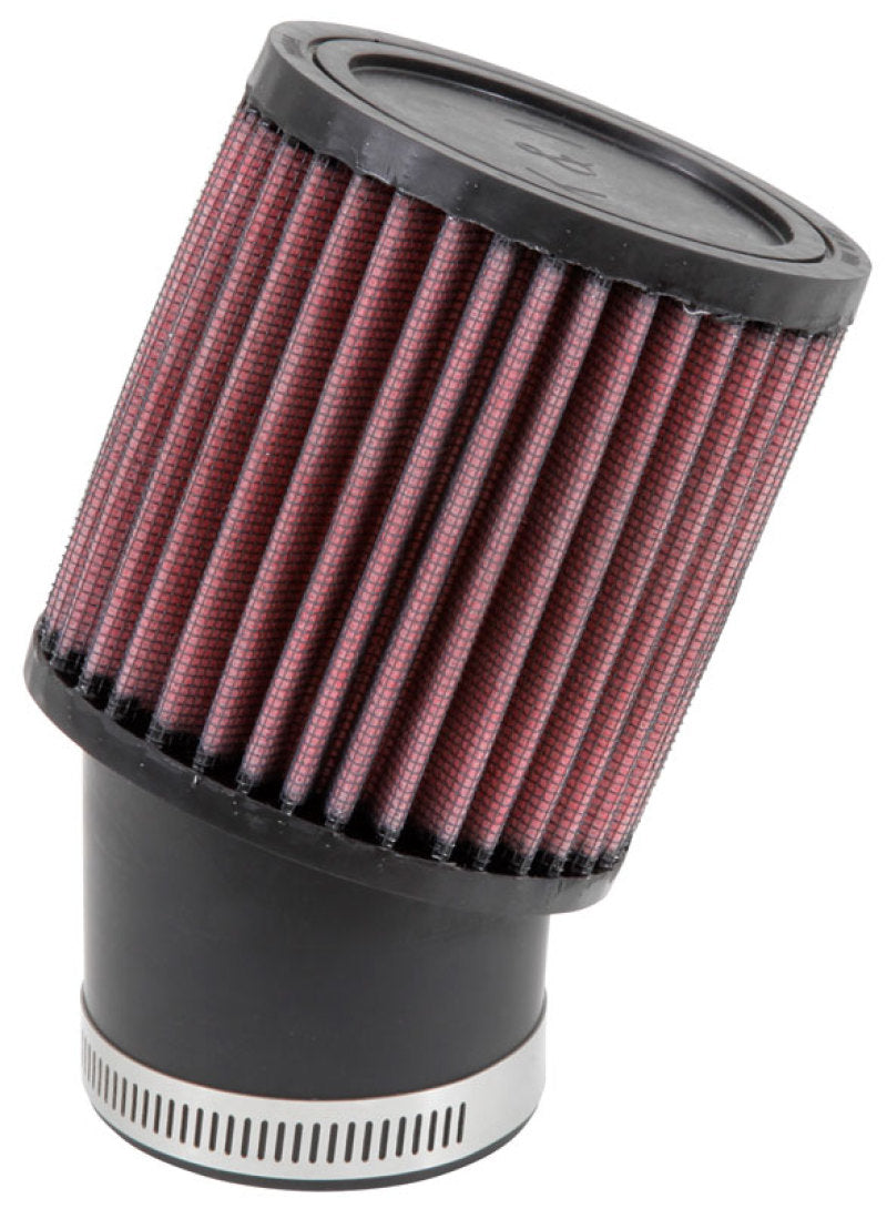 K&N Filter Universal Rubber Round Straight Filter 20 Deg Angled 2-7/16in Flange 3-3/4in OD 4in H RU-1750