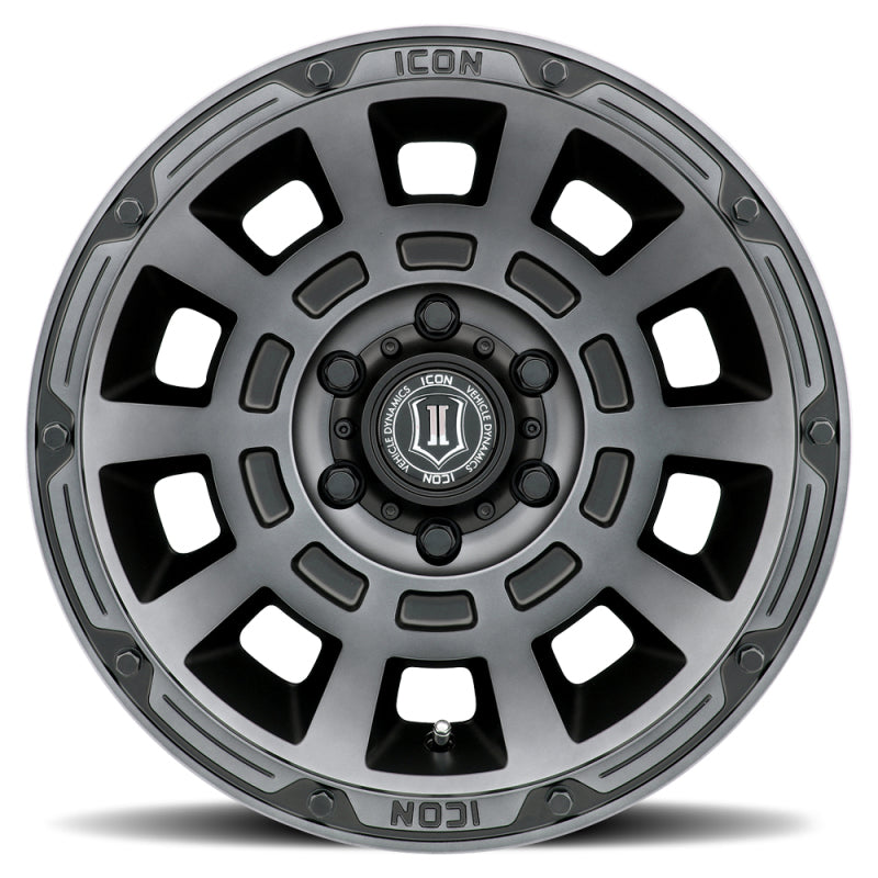 Icon Alloys Thrust Smoked Satin Black Wheels 2817858347SSBT