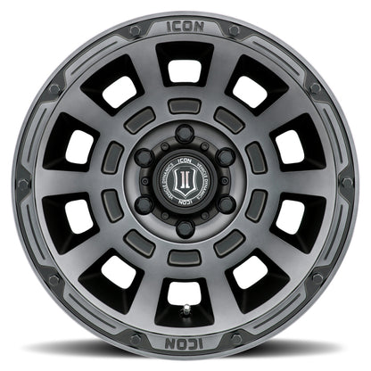 Icon Alloys Thrust Smoked Satin Black Wheels 2817858347SSBT