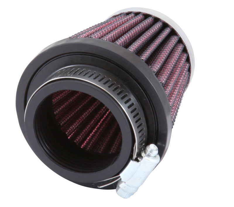 K&N Universal Chrome Filter-Round Tapered-1.688in Flange ID x 2in Top OD x 3in Base OD x 2.75in H RC-1070
