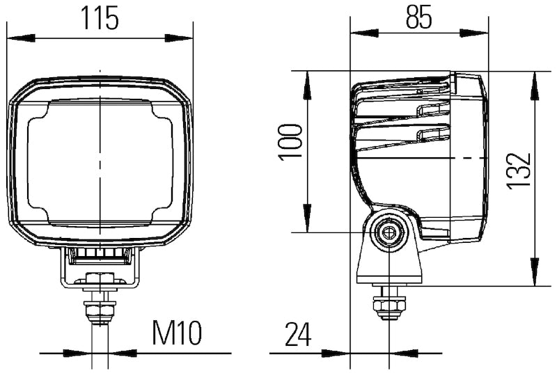 Hella Work Lamp Wa 0Gr Md1224 Dt Ub 1Ga 995506031
