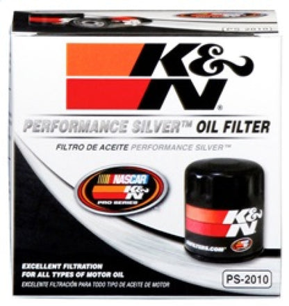 K&N Oil Filter for Ford/Lincoln/Mercury/Mazda/Chrysler/Dodge/Jeep/Cadillac/Ram 3.656in OD x 4in H PS-2010