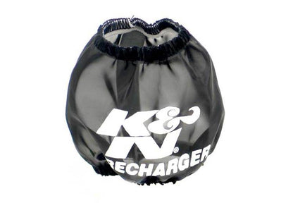 K&N Universal Precharger Round Tapered Air Filter Wrap Black 3in Base ID x 2in Top ID x 3in H 22-8028PK