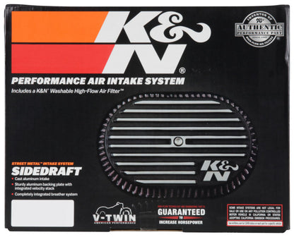 K&N Street Metal Intake System 2017 Harley Davidson Shaker Black H/D Touring Models RK-3956