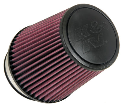 K&N Univ Rubber Round Tapered Filter 4.375in Flg ID/10 Deg Flg Angle 6in B OD/4.625in T OD/6.5in H RU-5061