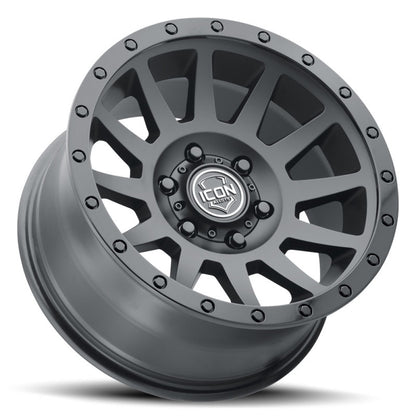 ICON Compression 17x8.5 6x5.5 0mm Offset 4.75in BS 106.1mm Bore Double Black Wheel 2017858347DB