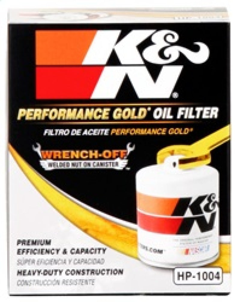 K&N Universal Performance Gold Oil Filter HP-1004