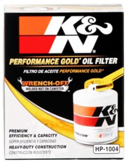 K&N Universal Performance Gold Oil Filter HP-1004