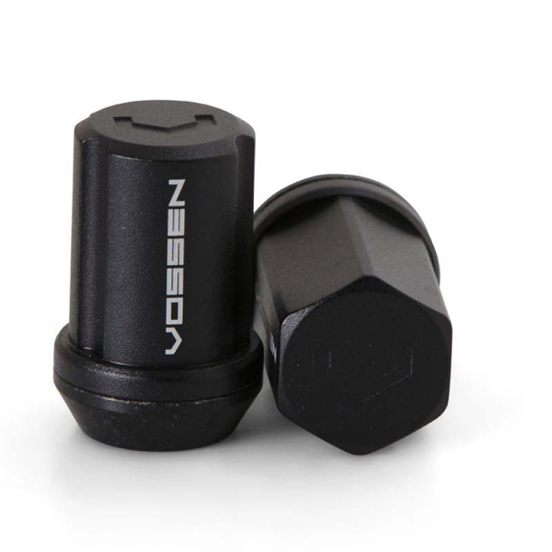 Vossen 35mm Lock Nut - 14x1.5 - 19mm Hex - Cone Seat - Black (Set of 4) LUG-NL1450-BC