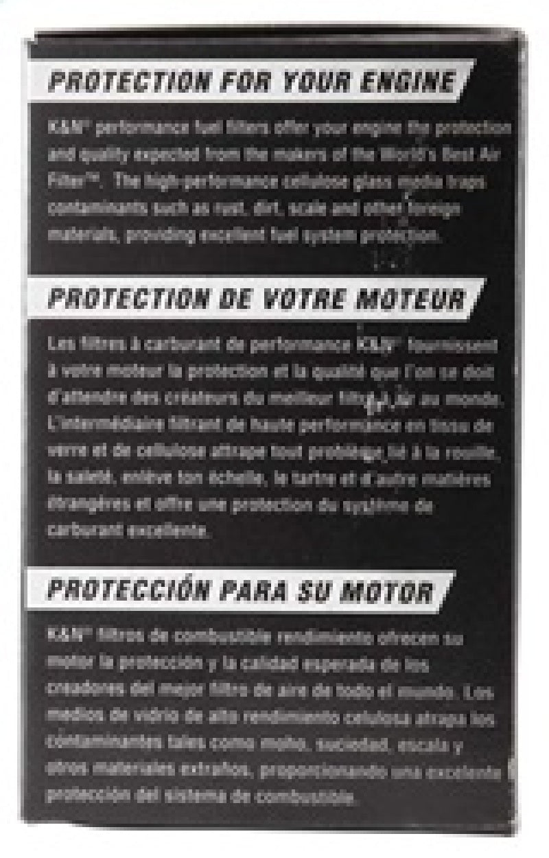 K&N Fuel Filter 84-89 Nissan 300ZX, 00-04 Nissan Xterra. 95-97 Nissan 200SX PF-1100